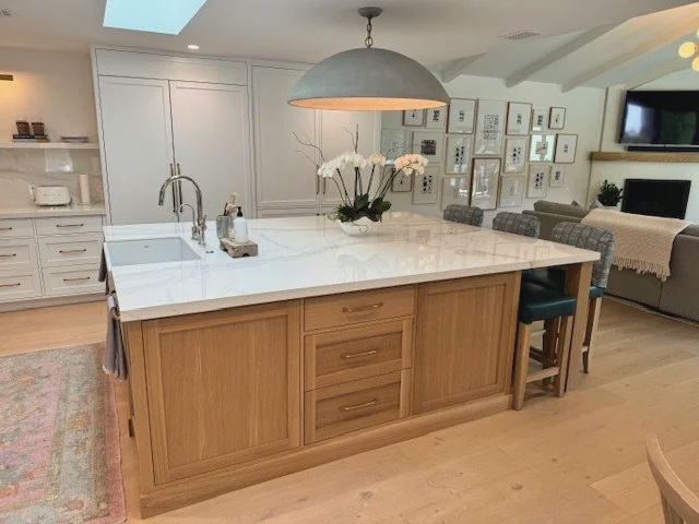 Custom white oak, and the room built around it