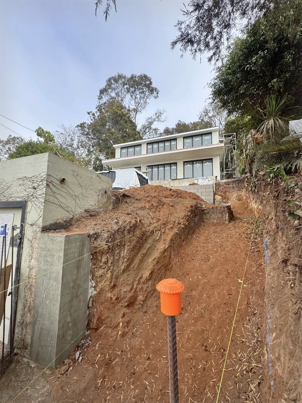 The slope, opened up