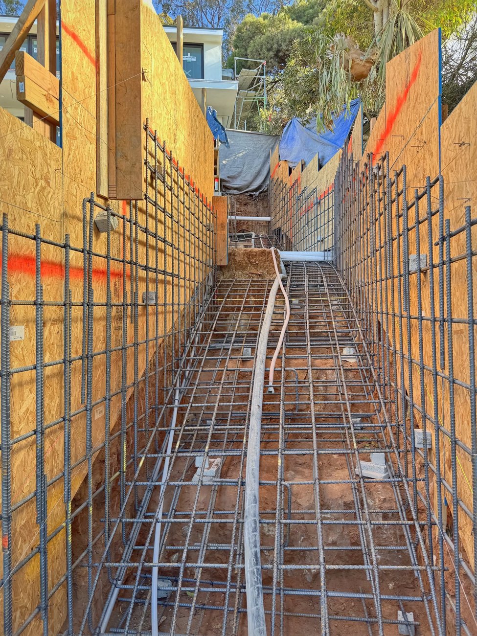 Steel before concrete