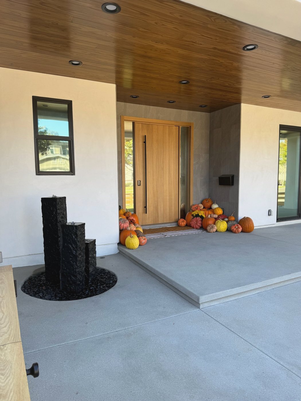 The entry, finished