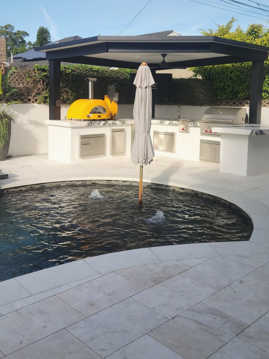 The pool and the pergola