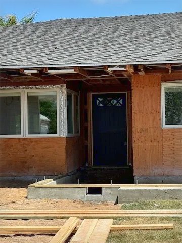 The entry, opened up
