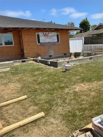 Foundation for the addition